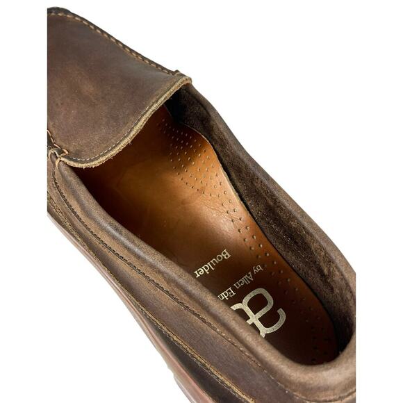 Allen Edmonds Boulder Slip On Loafers Brown Leather Men’s 9.5 D Business Casual - Picture 9 of 10